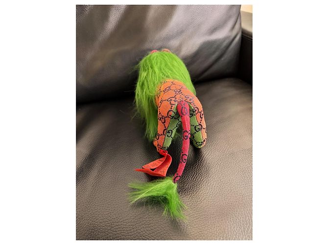 Marmont Gucci GG Löwen Plüschtier Grün Bunt Mehrfarben - Ansicht 3
