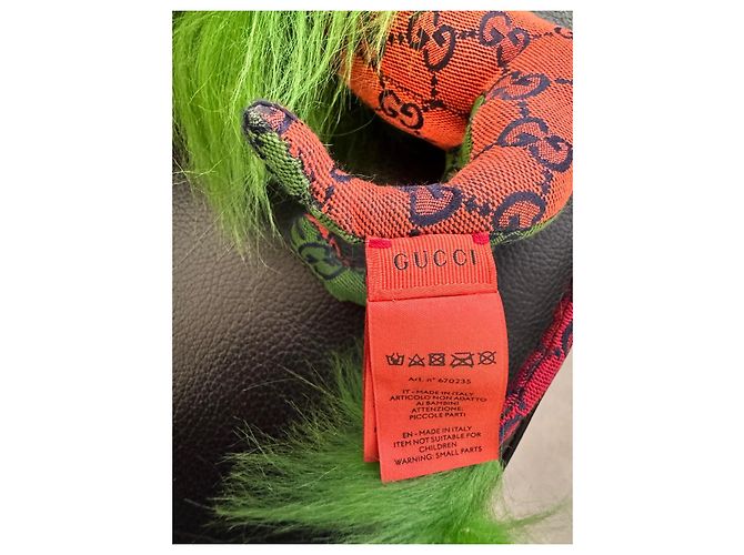 Marmont Gucci GG Löwen Plüschtier Grün Bunt Mehrfarben - Ansicht 6