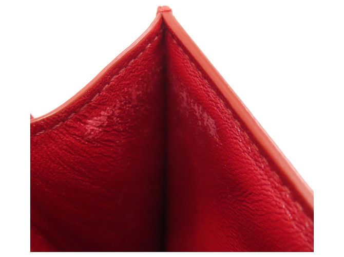 Céline Borsa a Spalla Celine Classic Box in Pelle di Vitello Rossa Rosso - vista 10