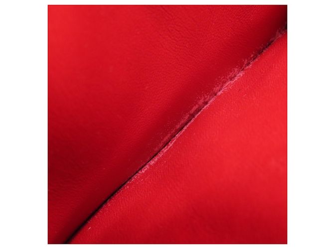 Céline Borsa a Spalla Celine Classic Box in Pelle di Vitello Rossa Rosso - vista 11