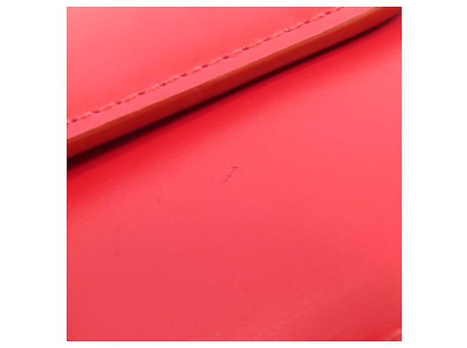 Céline Borsa a Spalla Celine Classic Box in Pelle di Vitello Rossa Rosso - vista 15