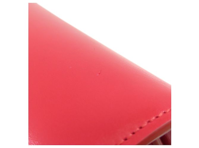 Céline Borsa a Spalla Celine Classic Box in Pelle di Vitello Rossa Rosso - vista 19