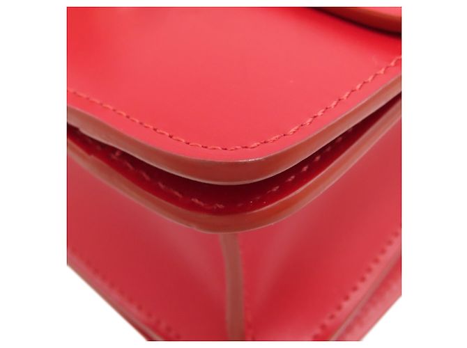 Céline Borsa a Spalla Celine Classic Box in Pelle di Vitello Rossa Rosso - vista 23