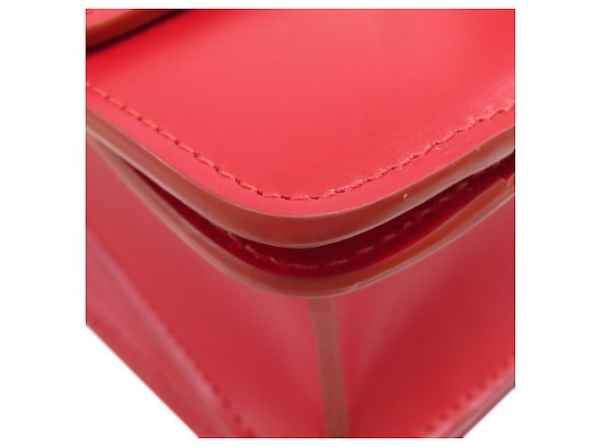 Céline Borsa a Spalla Celine Classic Box in Pelle di Vitello Rossa Rosso - vista 24