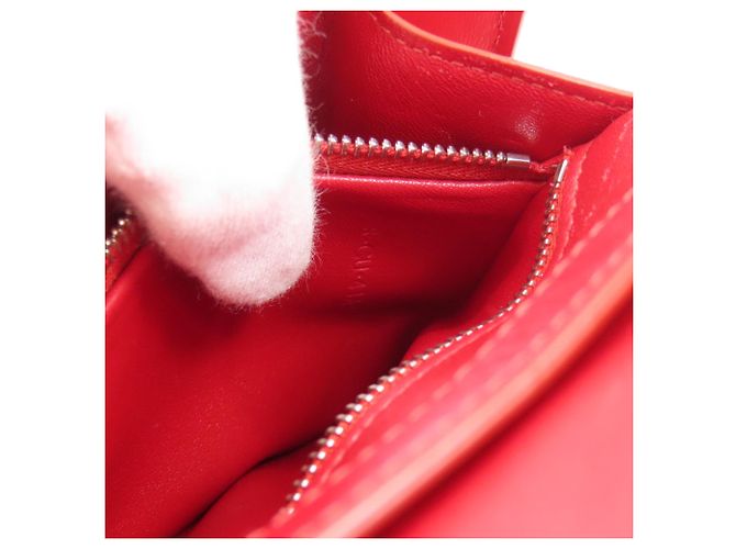 Céline Borsa a Spalla Celine Classic Box in Pelle di Vitello Rossa Rosso - vista 7