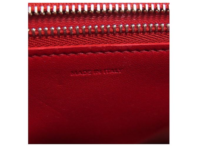 Céline Borsa a Spalla Celine Classic Box in Pelle di Vitello Rossa Rosso - vista 8