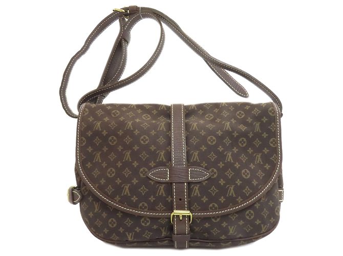 Borsa a Spalla Saumur M95227 di Louis Vuitton Marrone - vista 2