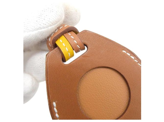 Hermes Hermès Air Tag Two-Tone Leather Strap - view 4