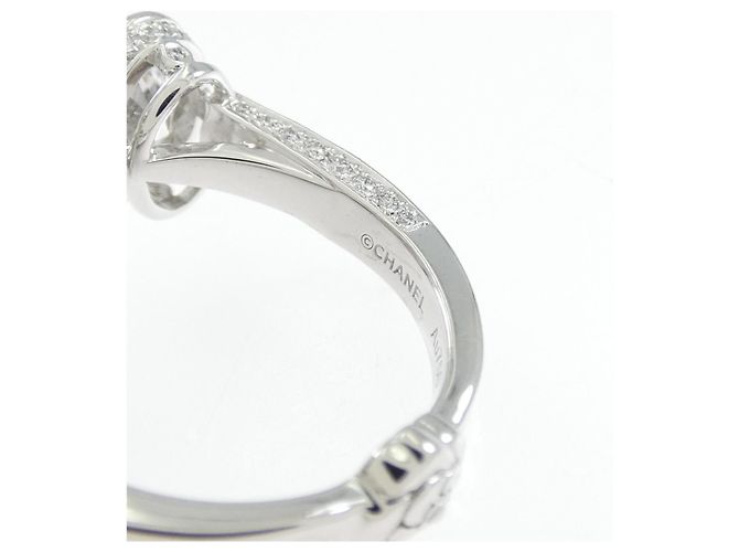 Timeless Chanel Camelia Au750 Diamantring Größe 11.5 Silber - Ansicht 4