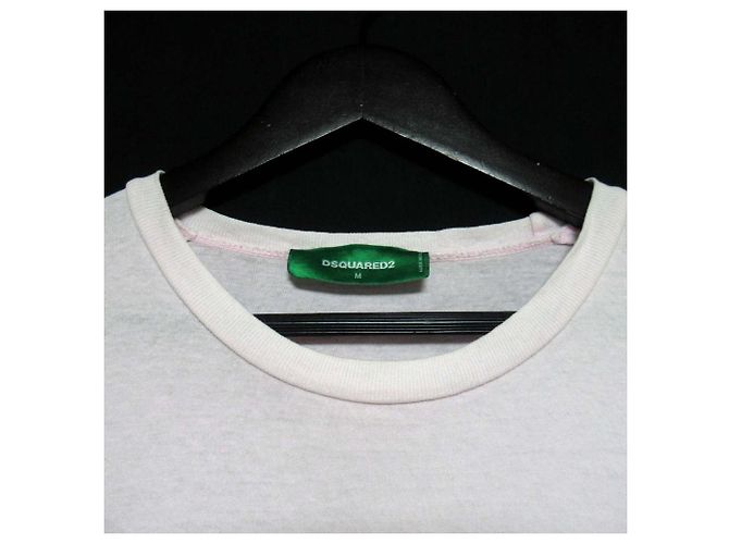 Autre Marque Camiseta de algodón Dsquared2 UNA VIDA UN PLAN Rosa - vista 4