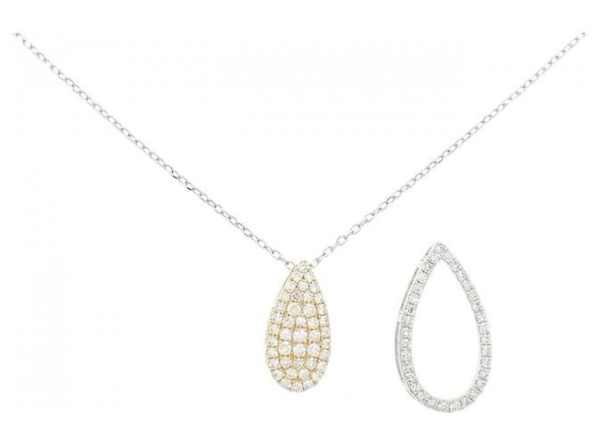 Autre Marque Collana a 2 vie in platino e diamanti Au750 D'oro - vista 6