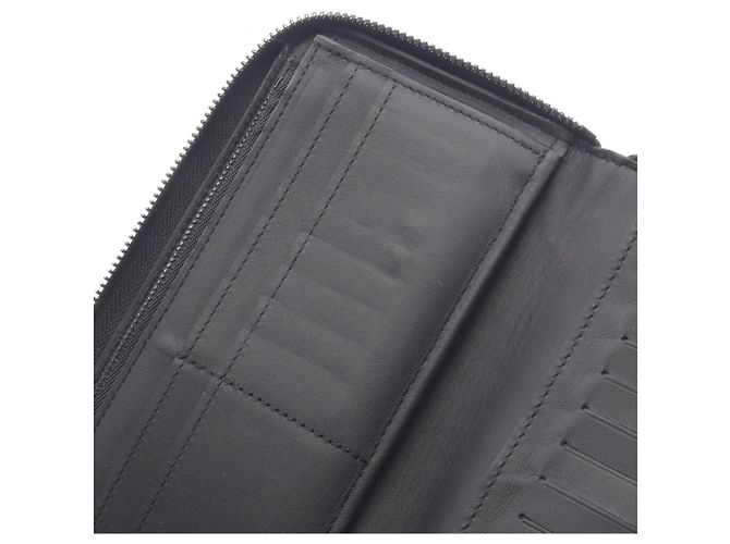 Louis Vuitton Taurillon Leather Zippy Wallet Black - view 11
