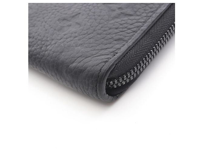 Louis Vuitton Taurillon Leather Zippy Wallet Black - view 7