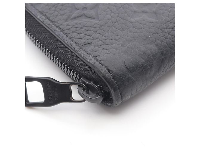 Louis Vuitton Taurillon Leather Zippy Wallet Black - view 8