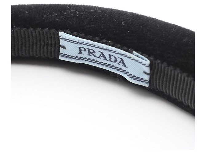 Fascia Alice in velluto nero Prada - vista 3