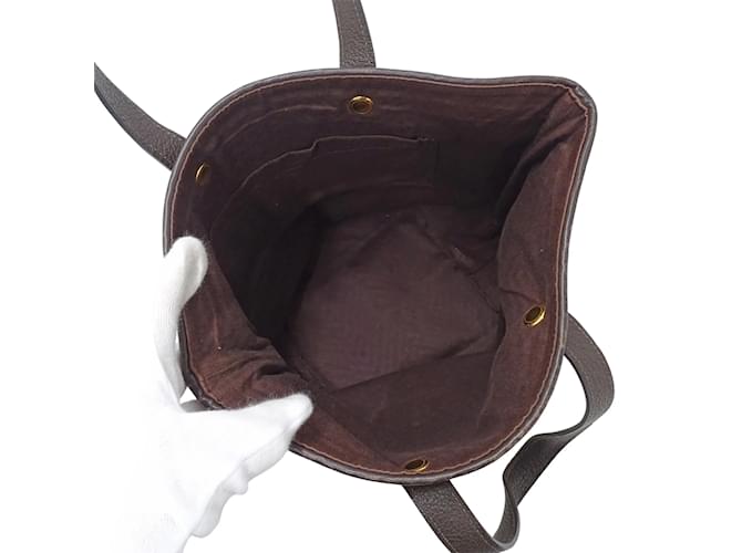 Borsa Hermès Kaba Chennai PM Marrone - vista 5