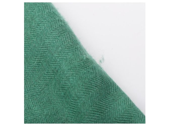 Stola in seta e cashmere Cheval à la Couverture di Hermès Multicolore Beige - vista 5