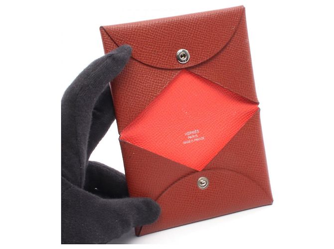 Monedero Calvi Verso de Hermès Burdeos - vista 3