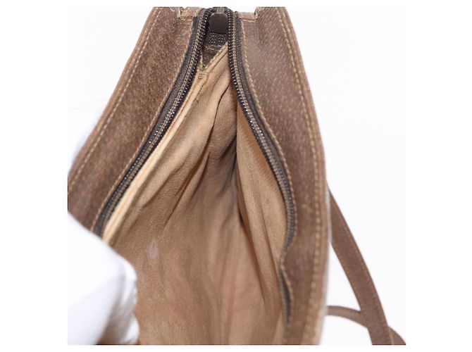 Borsa Sherry Line GG Supreme Web di GUCCI in PVC beige e oro 904 02 043 Auth ka921 D'oro - vista 22