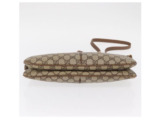 Borsa Sherry Line GG Supreme Web di GUCCI in PVC beige e oro 904 02 043 Auth ka921 D'oro - vista 5