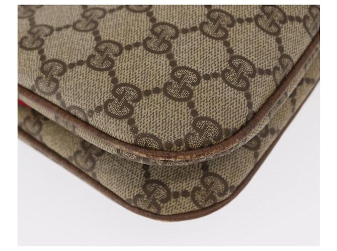 Borsa Sherry Line GG Supreme Web di GUCCI in PVC beige e oro 904 02 043 Auth ka921 D'oro - vista 9