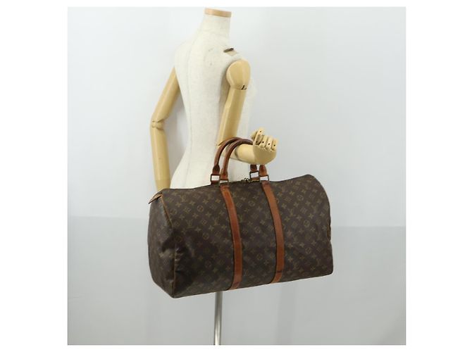 LOUIS VUITTON Borsa Boston Monogram Keepall 50 M41426 LV Auth 155487 Monogramma - vista 22