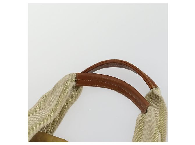 Borsa a mano GG Canvas Gucci in nylon beige 189669 Auth ti3521 - vista 8