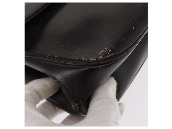 Borsa a mano in tela Trotter Christian Dior in pelle marrone e oro Auth 156377 - vista 10
