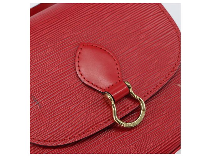 LOUIS VUITTON Epi Saint Cloud PM Shoulder Bag Red M52217 LV Auth 156355 - view 18