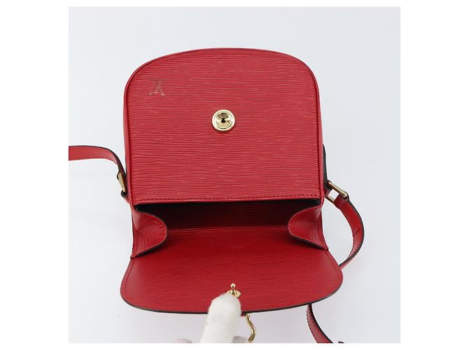 LOUIS VUITTON Epi Saint Cloud PM Shoulder Bag Red M52217 LV Auth 156355 - view 19