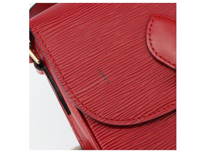 LOUIS VUITTON Epi Saint Cloud PM Shoulder Bag Red M52217 LV Auth 156355 - view 9