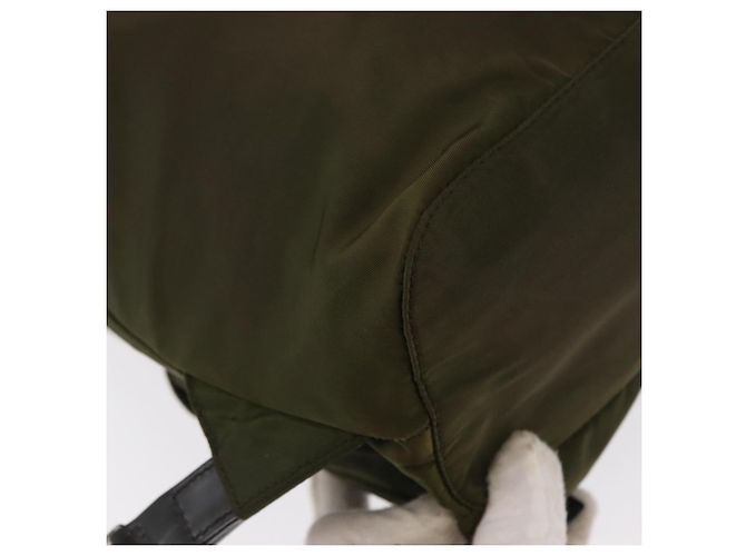 PRADA Rucksack aus Nylon grün silber authentisch kk575 - Ansicht 19