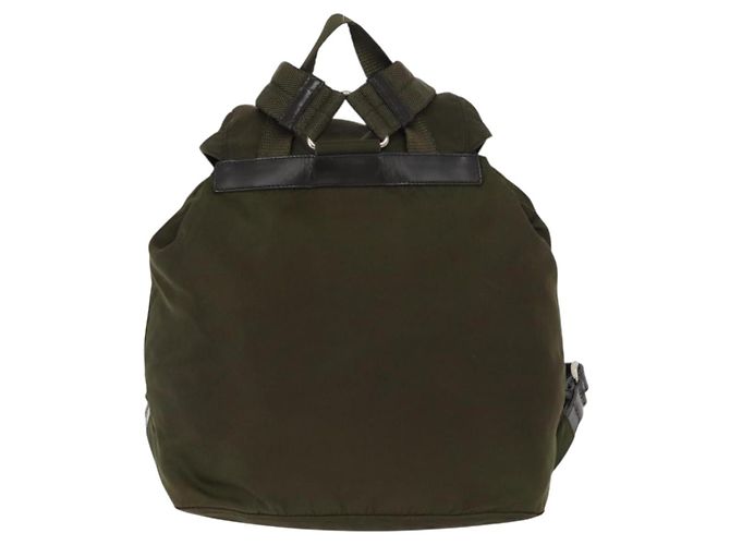 PRADA Rucksack aus Nylon grün silber authentisch kk575 - Ansicht 2