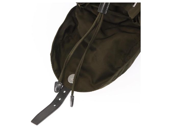 PRADA Rucksack aus Nylon grün silber authentisch kk575 - Ansicht 22
