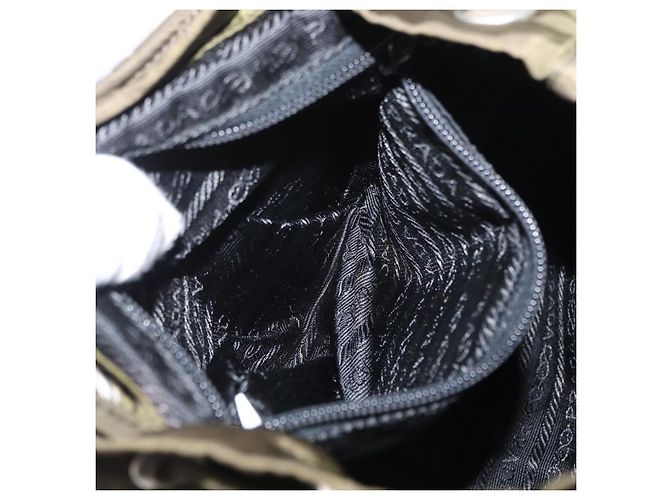 PRADA Rucksack aus Nylon grün silber authentisch kk575 - Ansicht 27