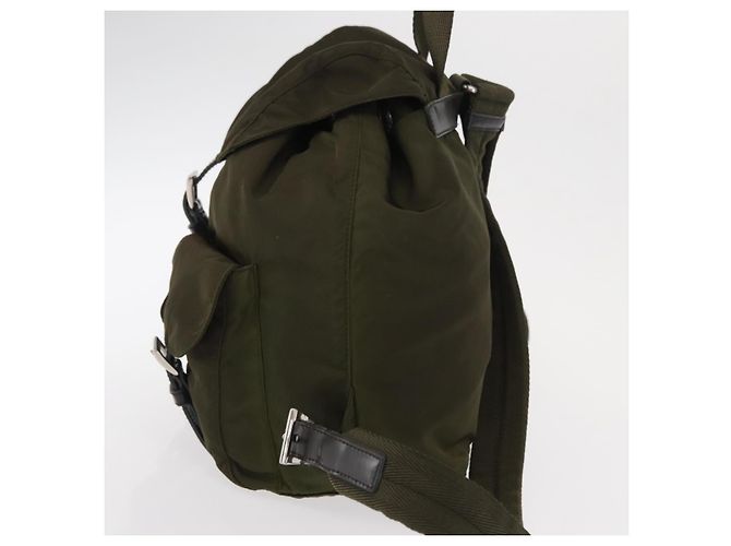 PRADA Rucksack aus Nylon grün silber authentisch kk575 - Ansicht 3