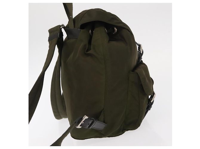 PRADA Rucksack aus Nylon grün silber authentisch kk575 - Ansicht 4