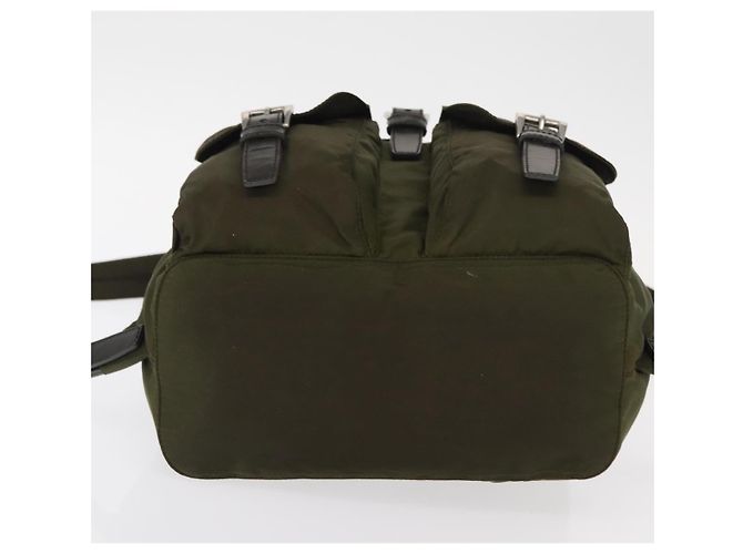 PRADA Rucksack aus Nylon grün silber authentisch kk575 - Ansicht 5