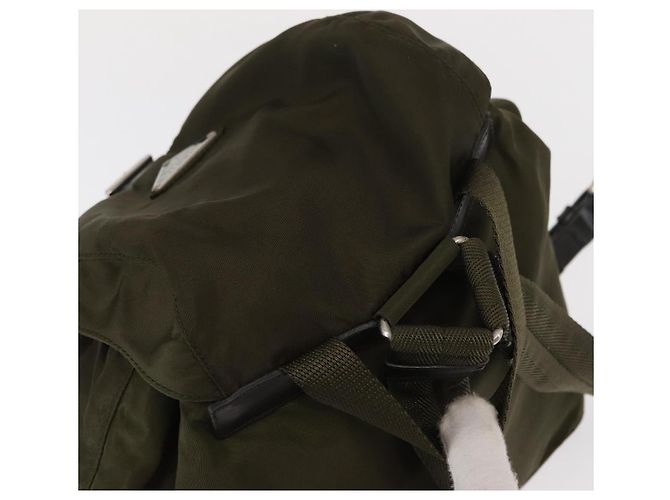 PRADA Rucksack aus Nylon grün silber authentisch kk575 - Ansicht 6