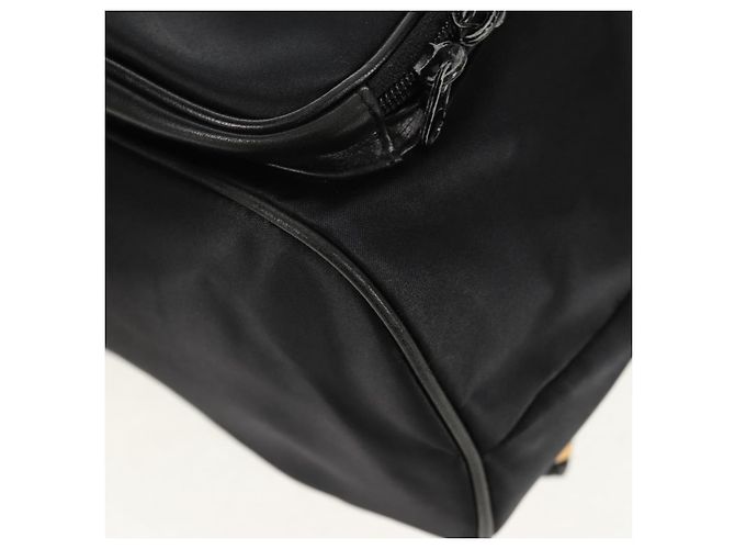 Zaino Valentino in nylon e pelle nero e oro Auth BA8694 D'oro - vista 15