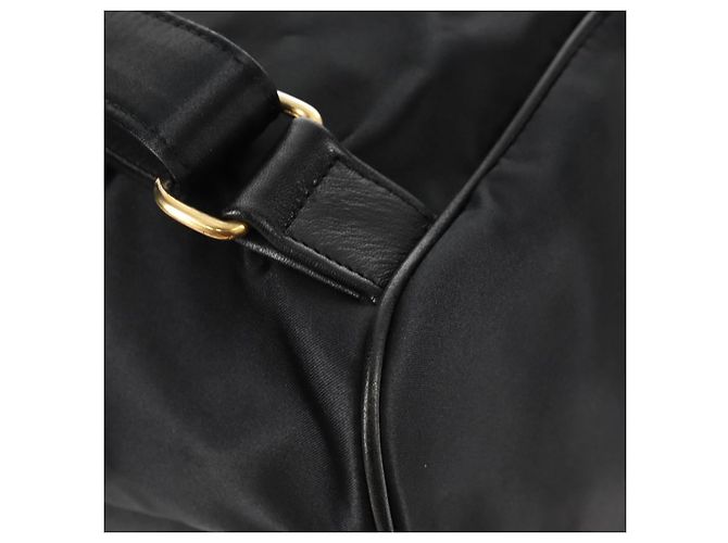 Zaino Valentino in nylon e pelle nero e oro Auth BA8694 D'oro - vista 16