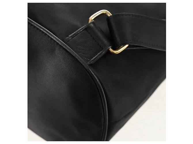 Zaino Valentino in nylon e pelle nero e oro Auth BA8694 D'oro - vista 17