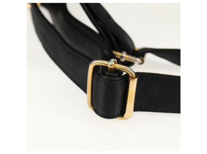 Zaino Valentino in nylon e pelle nero e oro Auth BA8694 D'oro - vista 8