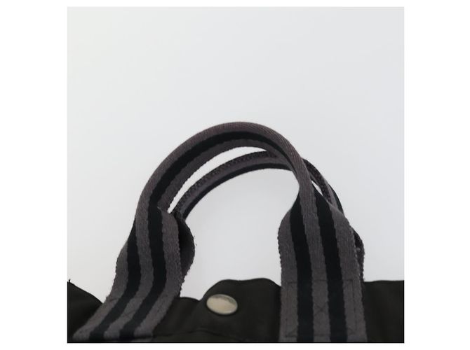 Hermès Borsa HERMES in tela 2 Set Nero Beige Chiaro Auth 151314 - vista 14
