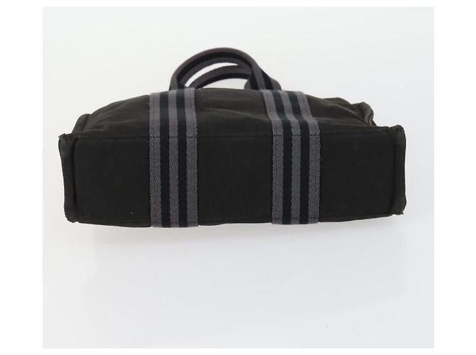 Hermès Borsa HERMES in tela 2 Set Nero Beige Chiaro Auth 151314 - vista 15