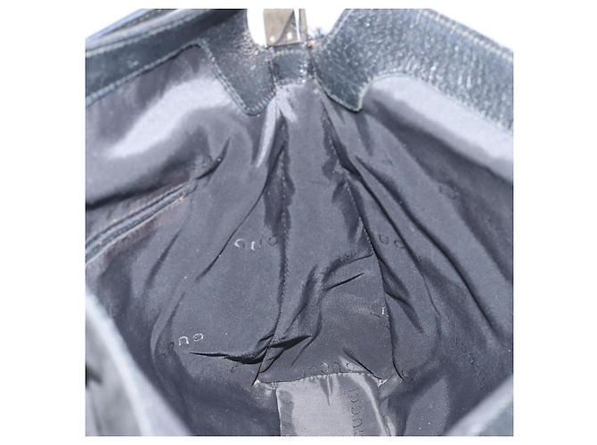 Borsa a Spalla GUCCI Jackie in Nylon Nero Argento 001 3355 1781 Auth ep12448 - vista 19