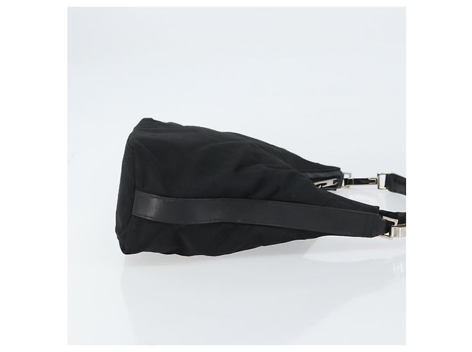 Borsa a mano GUCCI in nylon smaltato nero e argento 000 0602 3754 Auth ep12353 - vista 3