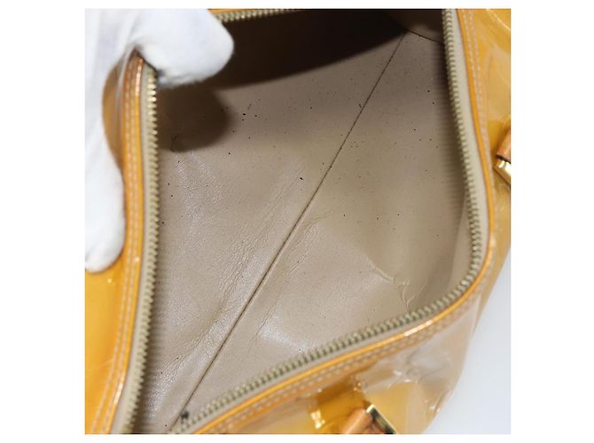 LOUIS VUITTON Borsa a Mano Monogram Vernis Bedford Beige M91006 LV Auth ep12417 - vista 11