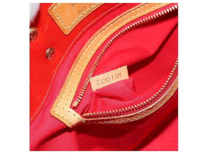 LOUIS VUITTON Monogram Vernis Reade PM Borsa a Mano Rossa M91088 LV Auth ep12416 Rosso - vista 12