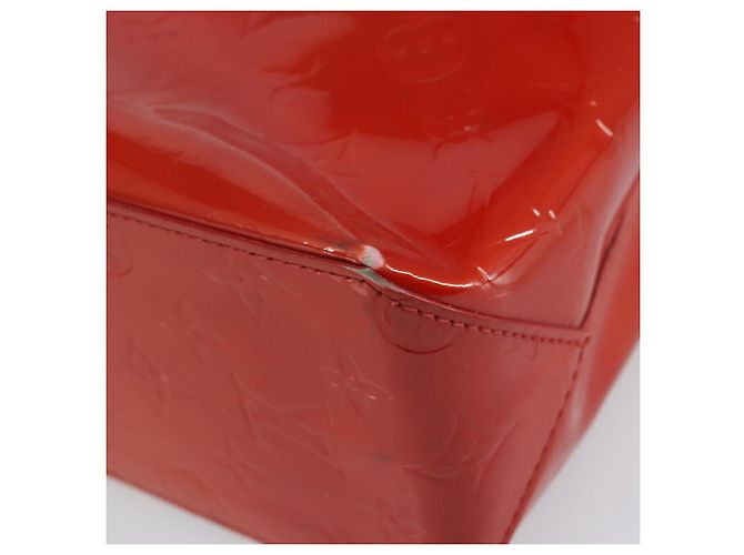 LOUIS VUITTON Monogram Vernis Reade PM Borsa a Mano Rossa M91088 LV Auth ep12416 Rosso - vista 15